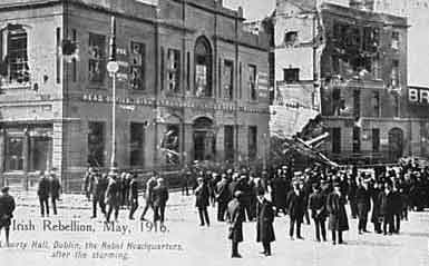 Click on image to see full-sized version View of Liberty Hall after rising