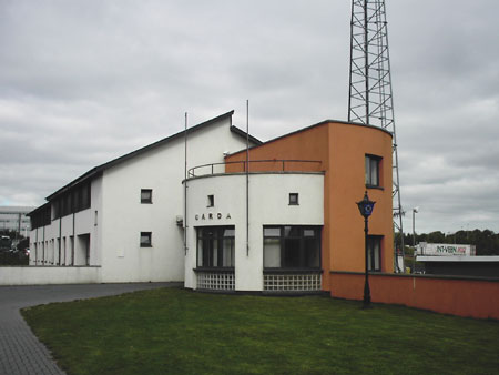 Click on image to see full-sized version Blanchardstown Garda Station, site of Glennon brothers machine gun attack earlier in the year.