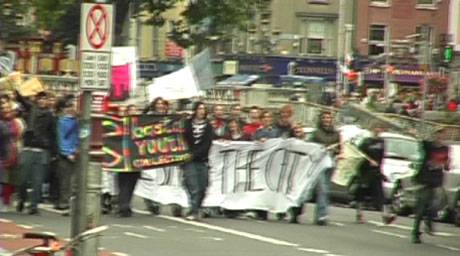 Click on image to see full-sized version Basta contingent at "Take Back The City"