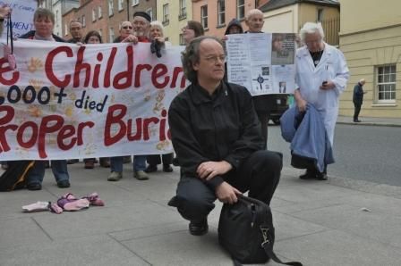 Rally at Dáil Eíreann for the 'Lost Children' in Canada
