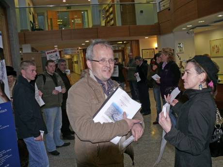 Click on image to see full-sized version Sinn Fein Councillor; Danny Callanan and Dette