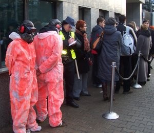 In the visa queue