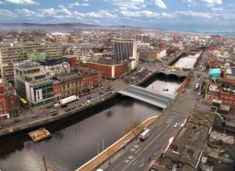 Click on image to see full-sized version Overhead view of Dublin City Council’s planned “public transport priority” bridge at Marlborough Street – Hawkins Street.