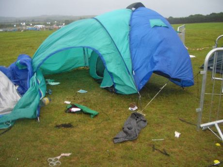 Click on image to see full-sized version Wind, Rain and Floating Tents