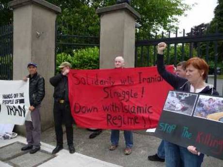 Click on image to see full-sized version HOPI Protest At Iranian Embassy.