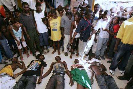 Click on image to see full-sized version Haitian Massacred youth (December 2006)
