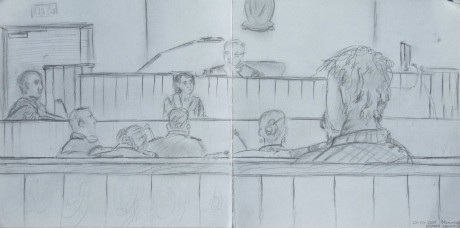 Special 'Shell to Sea' Court Sitting, by Arina Obuchova.