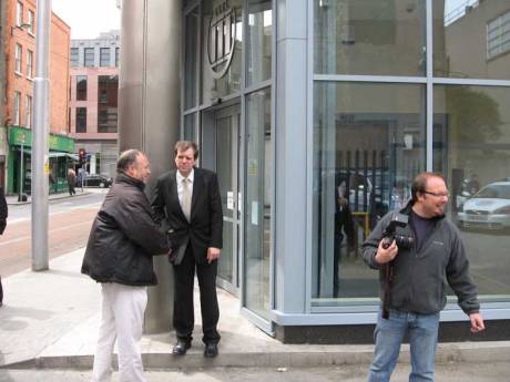 Click on image to see full-sized version Press Officer denied entrance to those "not on the list".