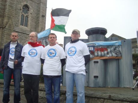 Cllr Hugh Lewis, Dr Raymond Deane, Cllr Richard Boyd-Barrett and Cllr Gino Kenny show their support