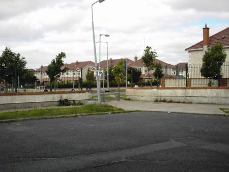 Click on image to see full-sized version The gap between Huntstown Wood & Clonee, where Madser was shot. About 100m from a primary school entrance.